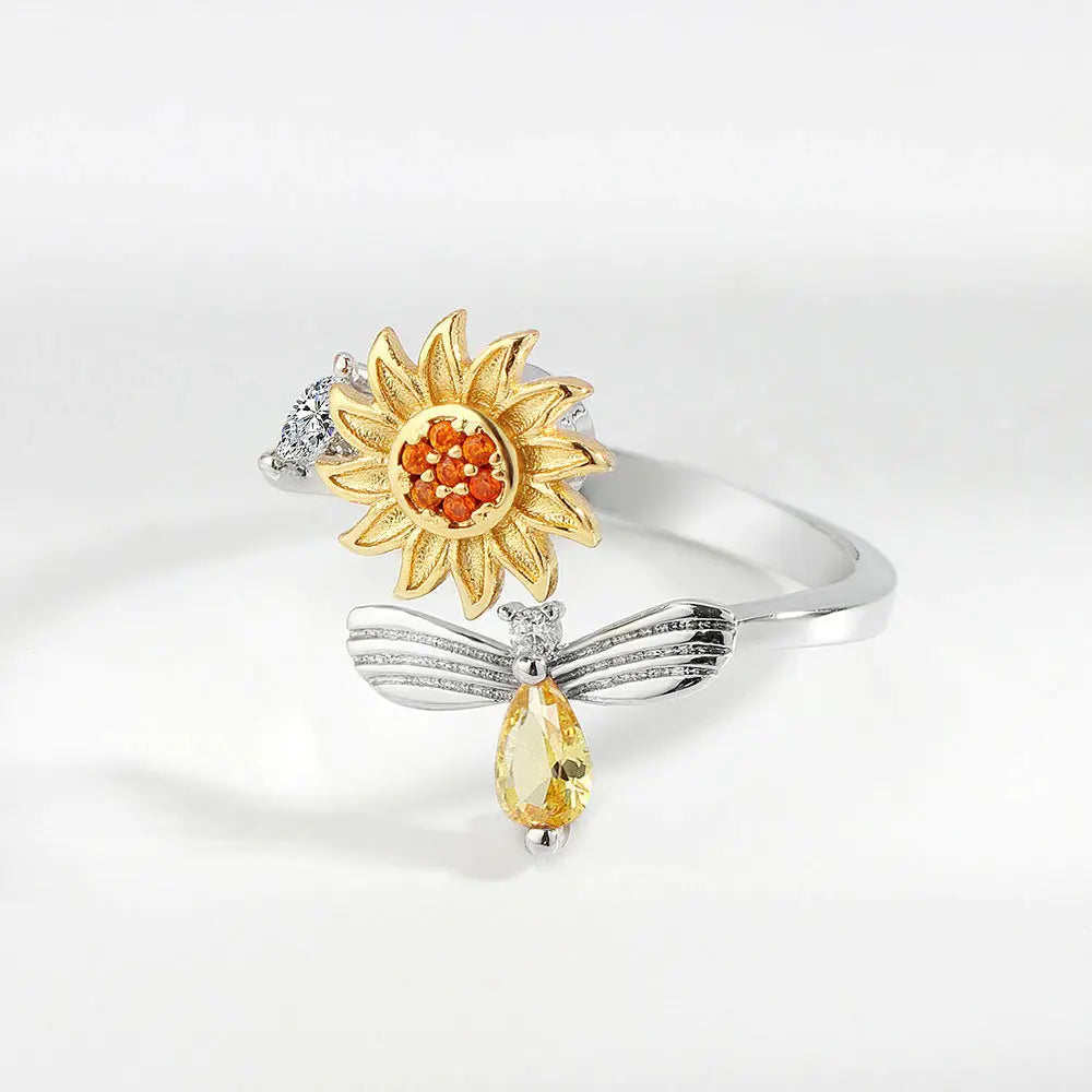 Sunflower Spinner Ring