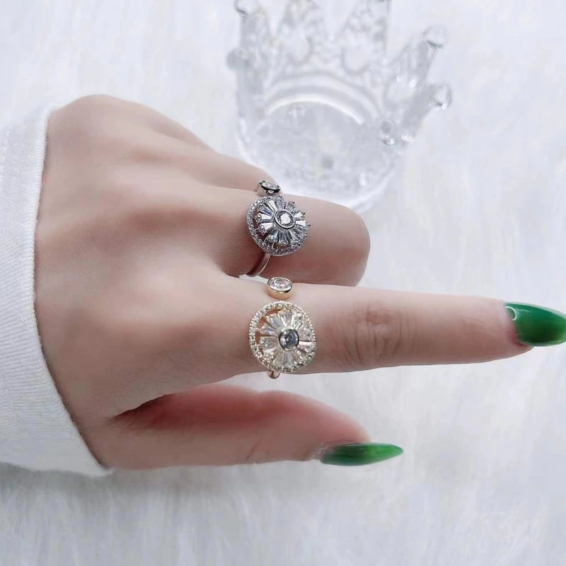 Sunburst Spinner Ring